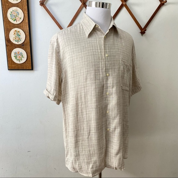 Nazareno Gabrielli Linen Button Down Shirt Made In Italy - Picture 8 of 14